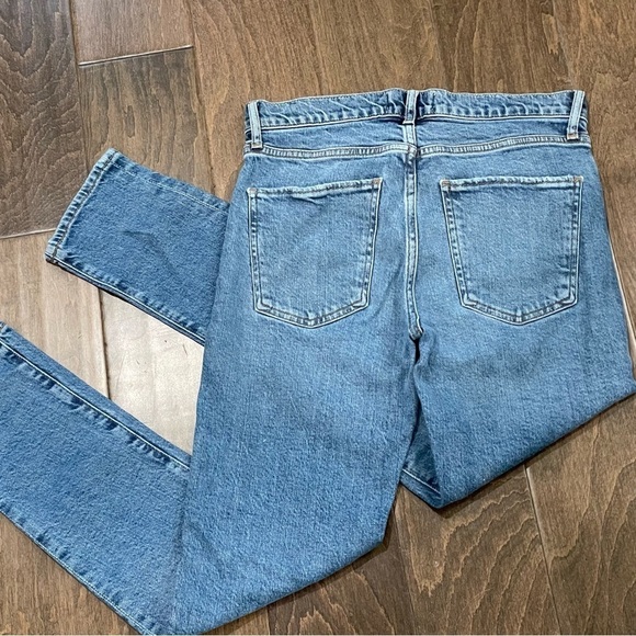 AGOLDE Toni Mid Rise Straight Leg Jeans Lightly Distressed Size 25 - Picture 6 of 10